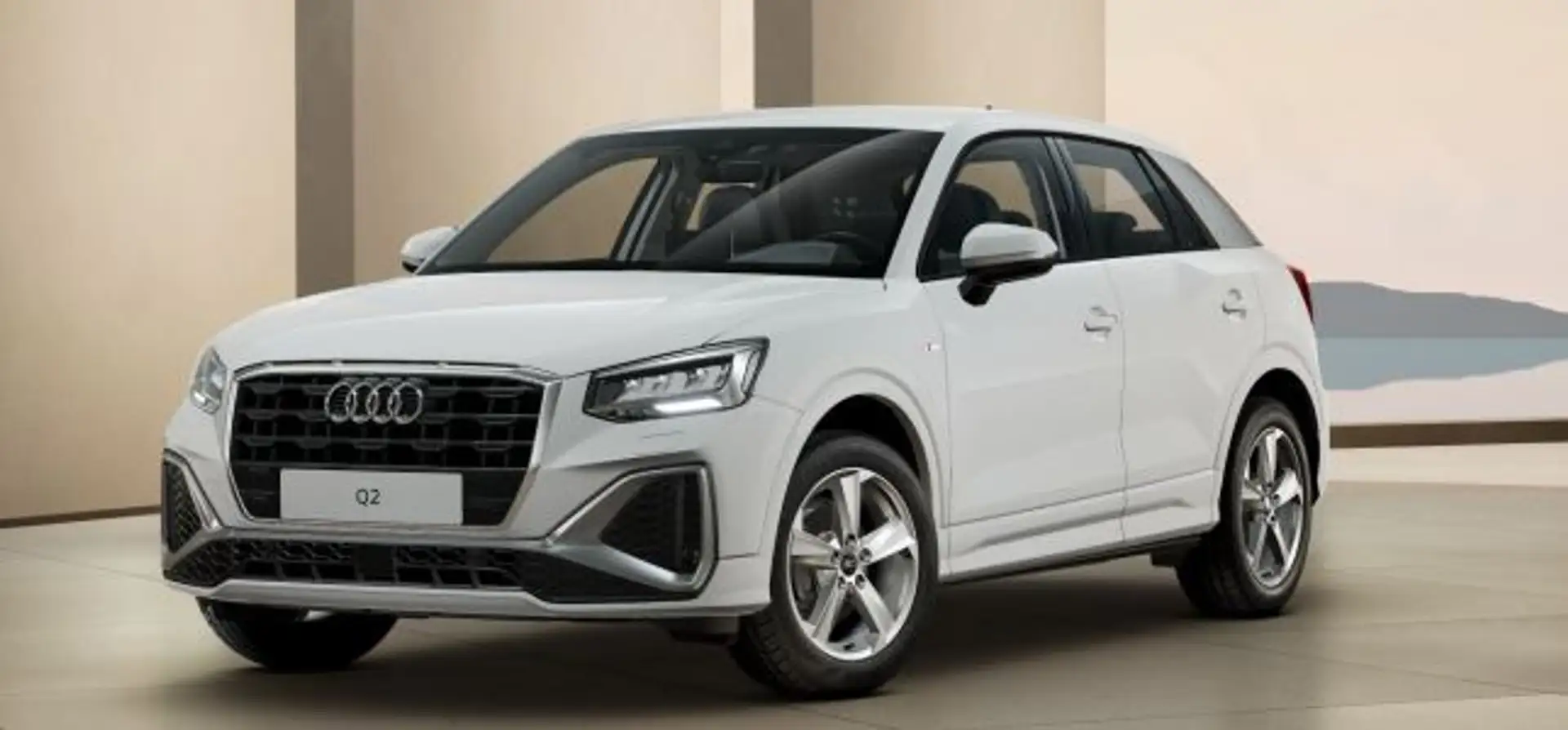 Audi Q2 S line 30 TFSI , LED, PDC hinten, !Sonderfracht €9 Weiß - 1