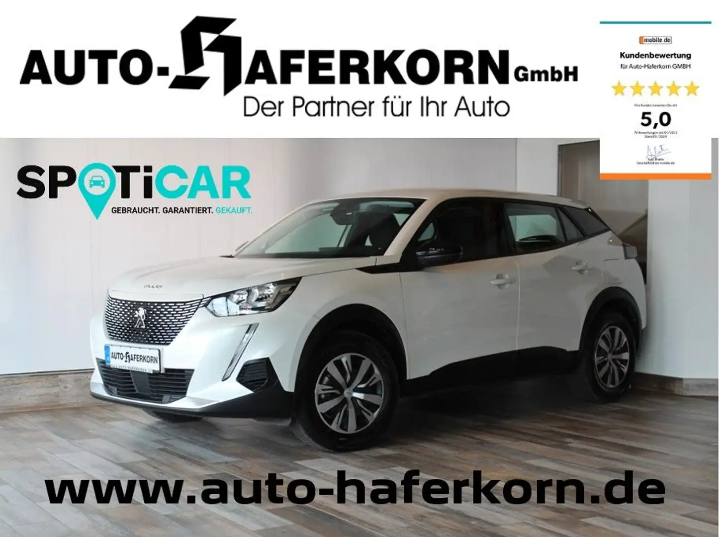 Peugeot 2008 e- Active EAT8 136*DAB*KLIMAAUTO* Blanco - 1