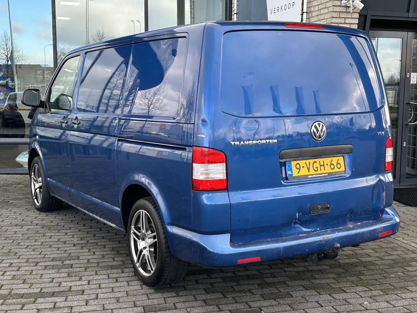 Volkswagen T5 Transporter 2.0 TDI L1H1*A/C*TREKHAAK*RADIO*LM*2XSCHUIF* Kék - 2