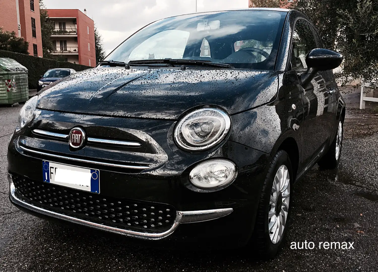 Fiat 500 1.2 Lounge NUOVO MODELLO PDC PELLE  EURO 6 Nero - 2