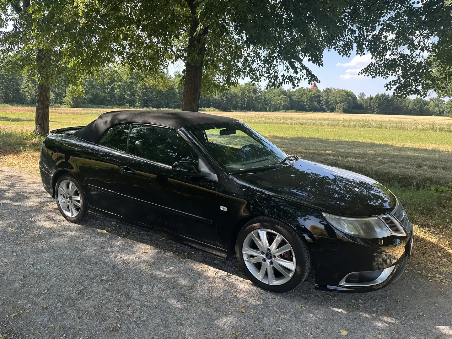 Saab 9-3 1.9 TTiD Cabriolet DPF Aero Zwart - 1