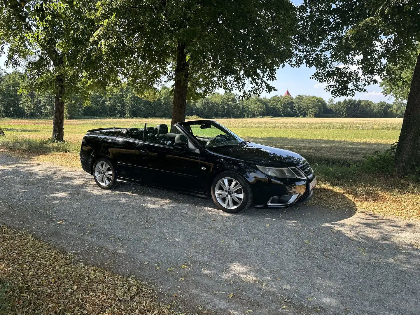 Saab 9-3 1.9 TTiD Cabriolet DPF Aero Zwart - 2
