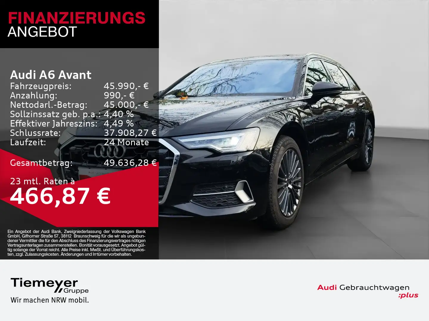 Audi A6 50 TFSI e Q ADVANCED SPORTSITZE AHK KAM Schwarz - 1