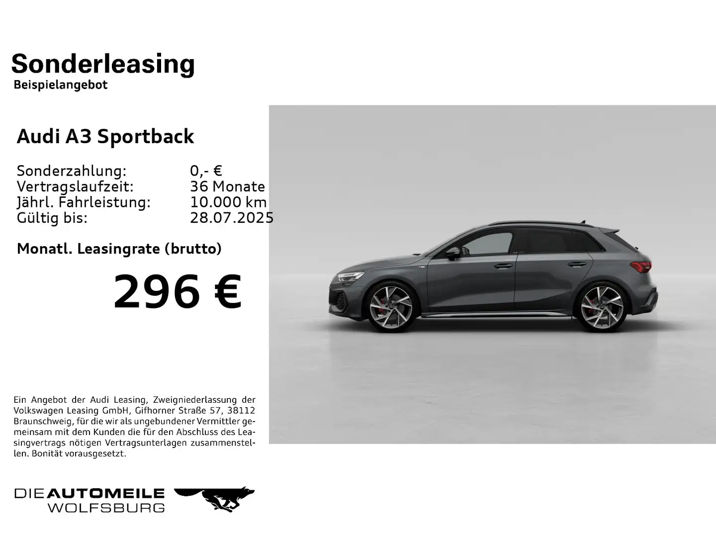 Audi A3 35 TFSI S line HeadUp/LED/SpoFw/SON Grau - 2