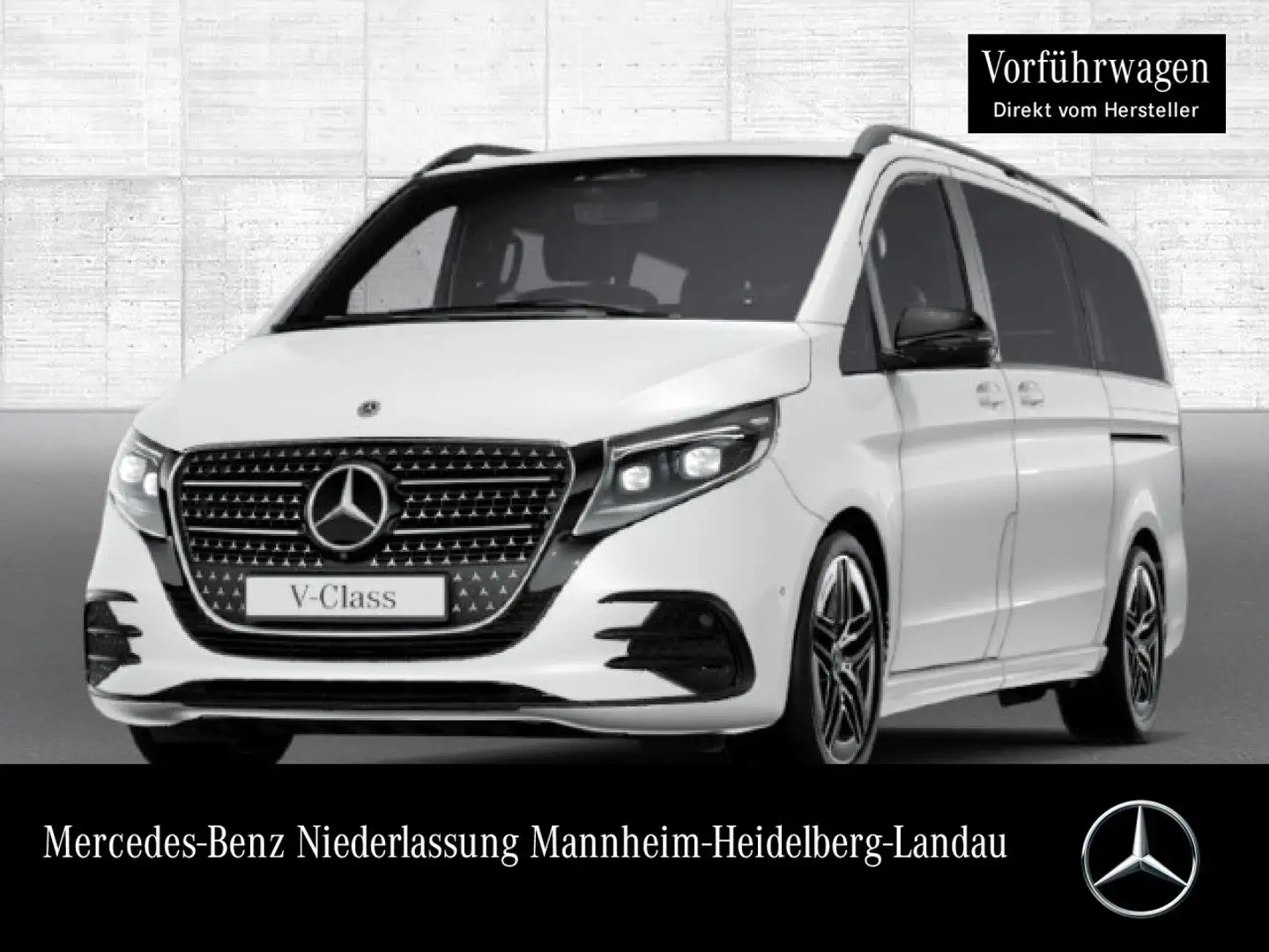 Mercedes-Benz V 300 d EXCLUSIVE+AMG+9G+AHK+StandHZ+Klimaautom Weiß - 1