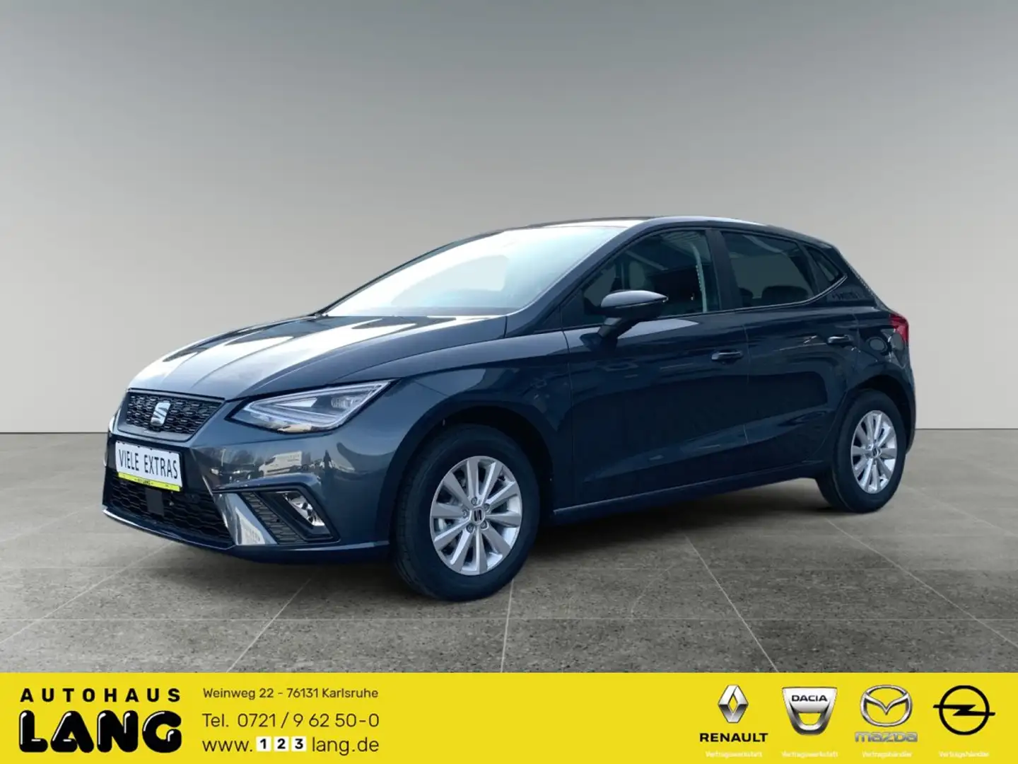 SEAT Ibiza 1.0 TSI Style OPF (EURO 6e) PDC KAMERA SITZHEIZUNG Grau - 1