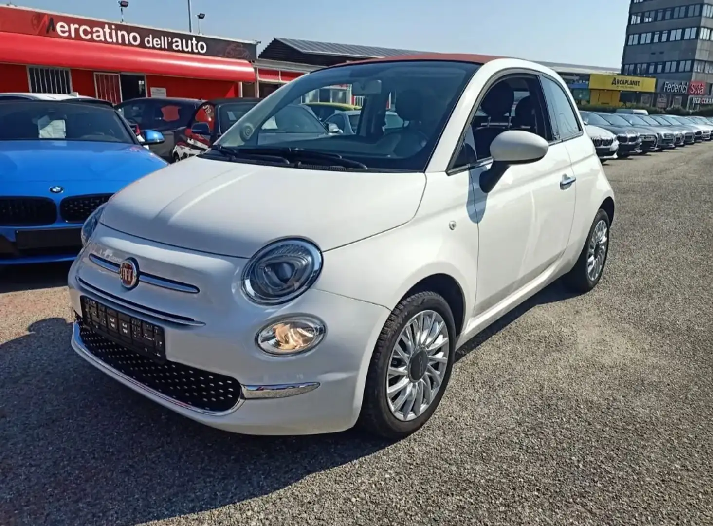Fiat 500C LOUNGE CABRIO TWIN AIR Wit - 1