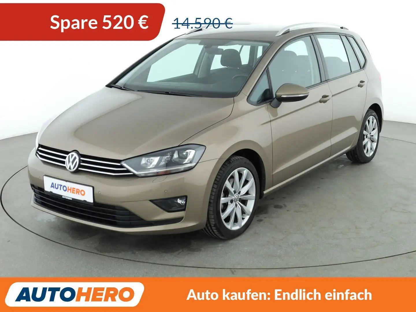Volkswagen Golf Sportsvan 1.4 TSI Comfortline BMT *BI-XENON*TEMPO*PDC* Beige - 1