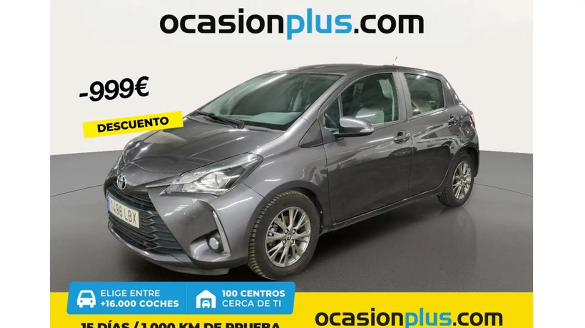 Toyota Yaris 1.0 Active Gris - 1