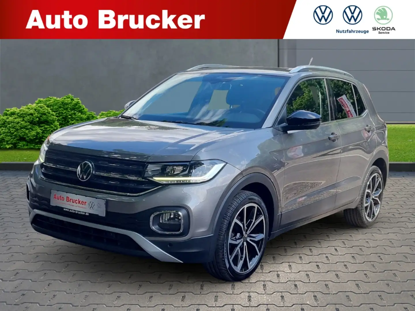 Volkswagen T-Cross Style 1.0 TSI Verkehrszeichenerkennung Tempomat Rü Gris - 1