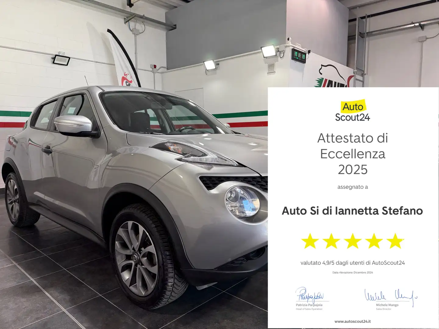 Nissan Juke UNICO PROPRIETARIO Argento - 1
