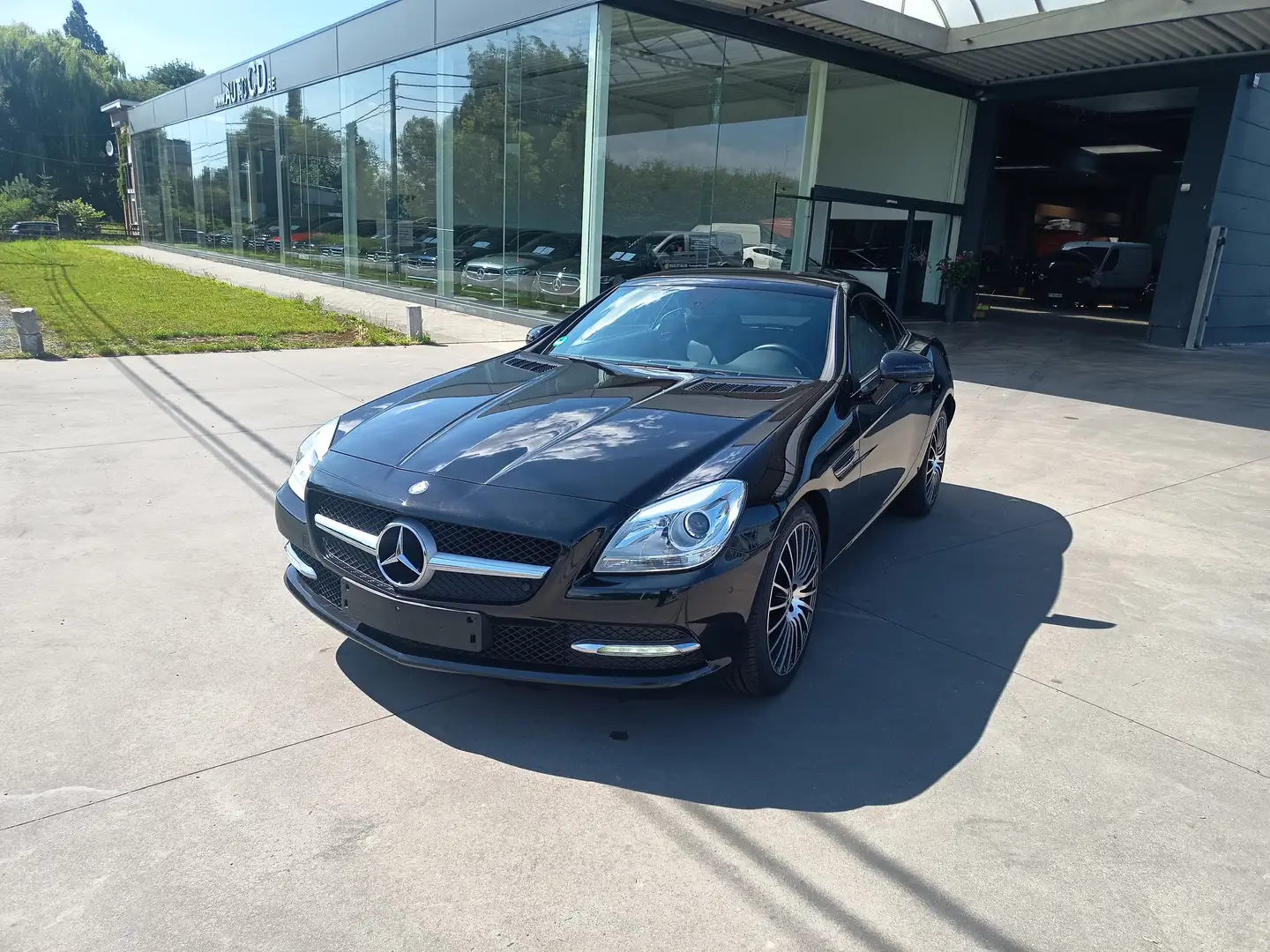 Mercedes-Benz SLK 200 SLK 200 Leder Automaat Navigatie Zetel&Nek-verwarm Zwart - 2