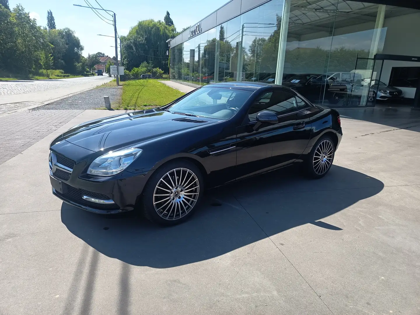 Mercedes-Benz SLK 200 SLK 200 Leder Automaat Navigatie Zetel&Nek-verwarm Zwart - 1