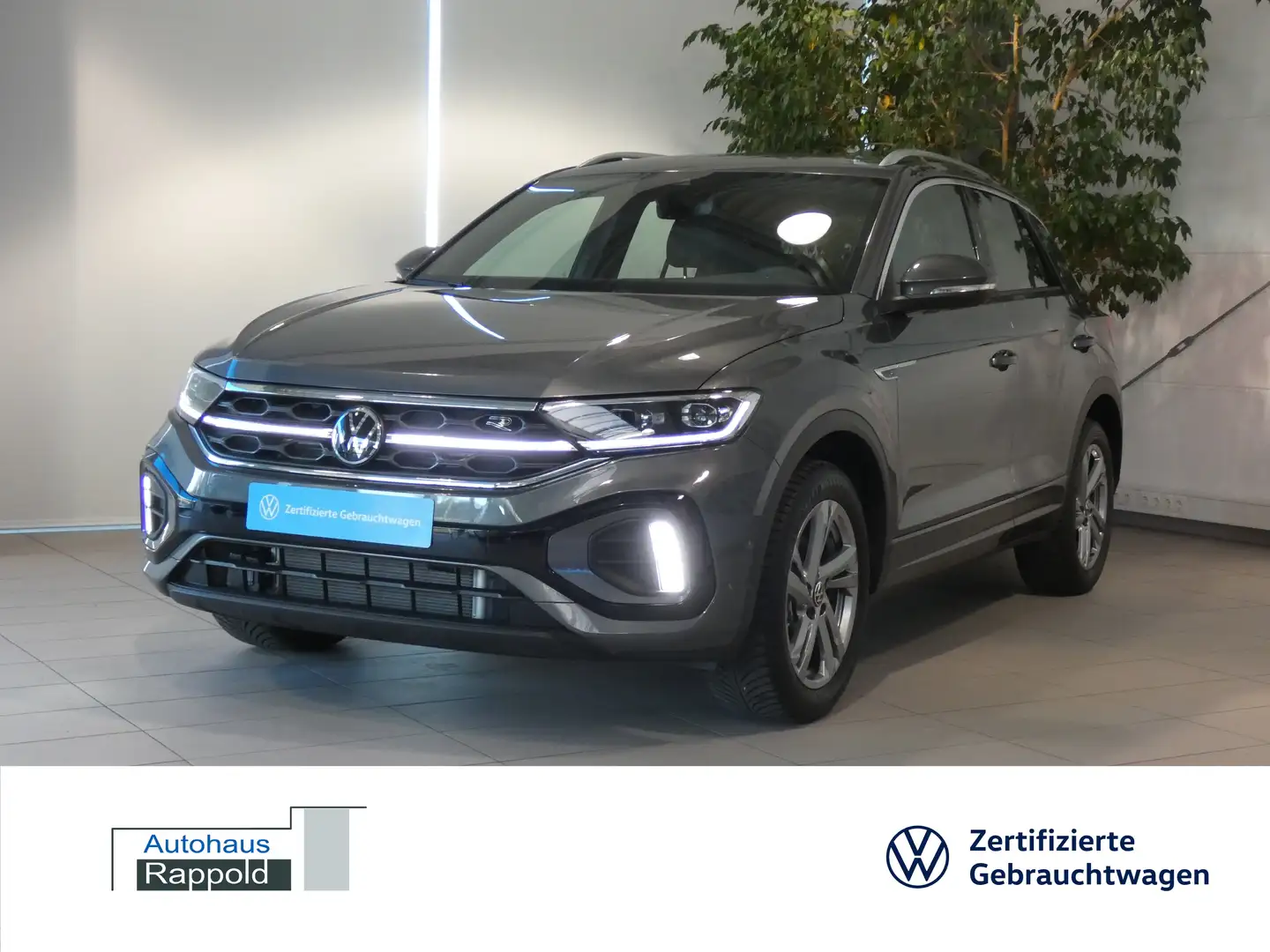 Volkswagen T-Roc 1.5 TSI R-Line DSG KAMERA el. Heckklappe AHK Grijs - 1