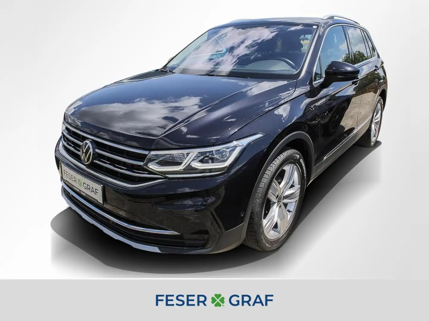 Volkswagen Tiguan 2.0 TDI Elegance 4Motion IQ-Light ACC VIRTUAL Noir - 1