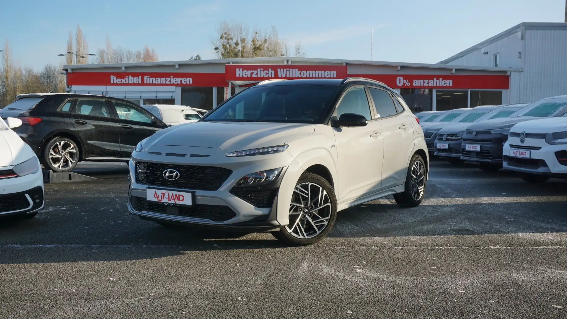 Hyundai KONA 1.6 T-GDI N Line LED Navi ACC Kamera AHK Gris - 2