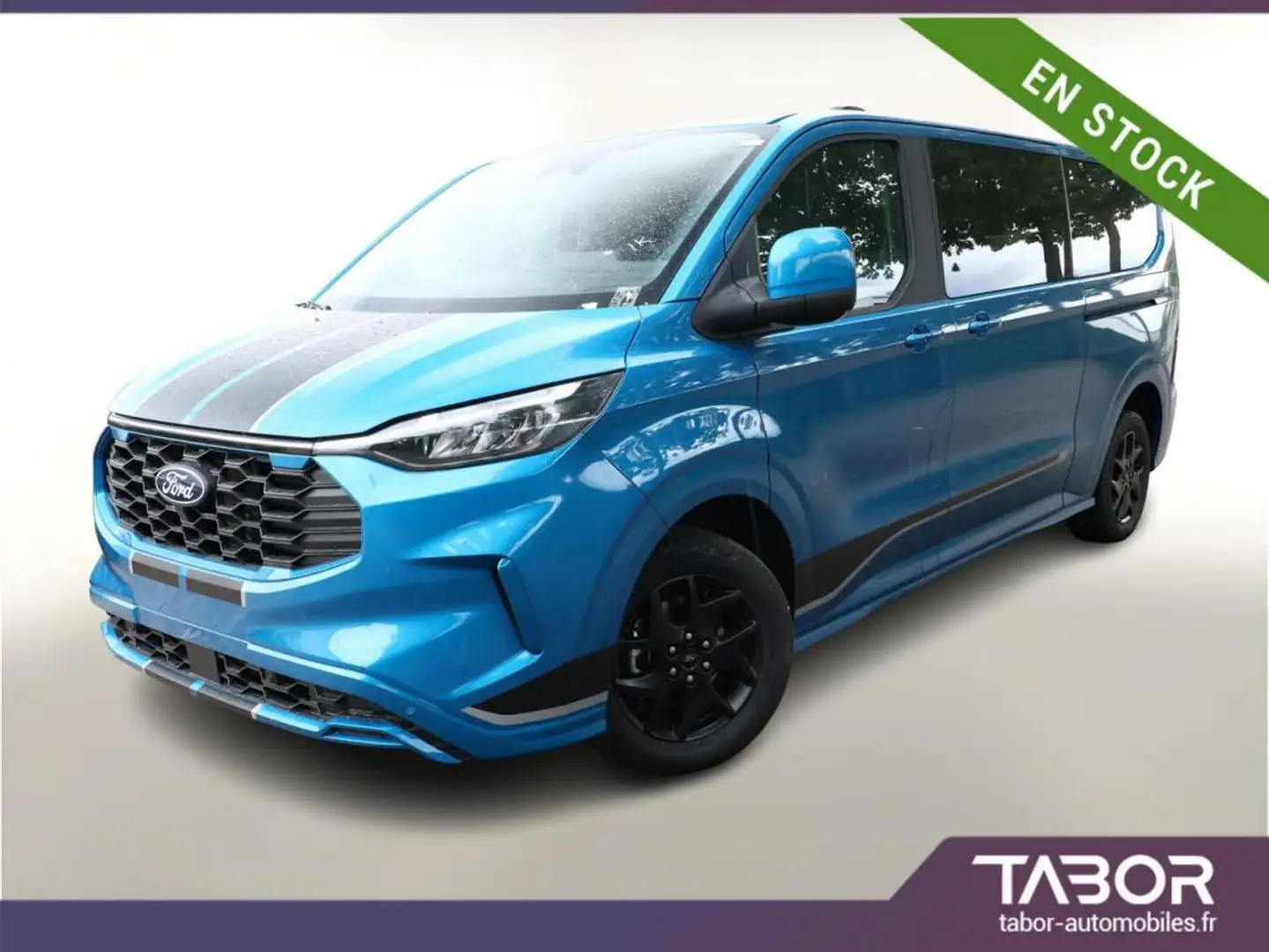 Ford Tourneo Custom Custom 2.0 TDCi 170 Aut Sport L2 Bleu - 1