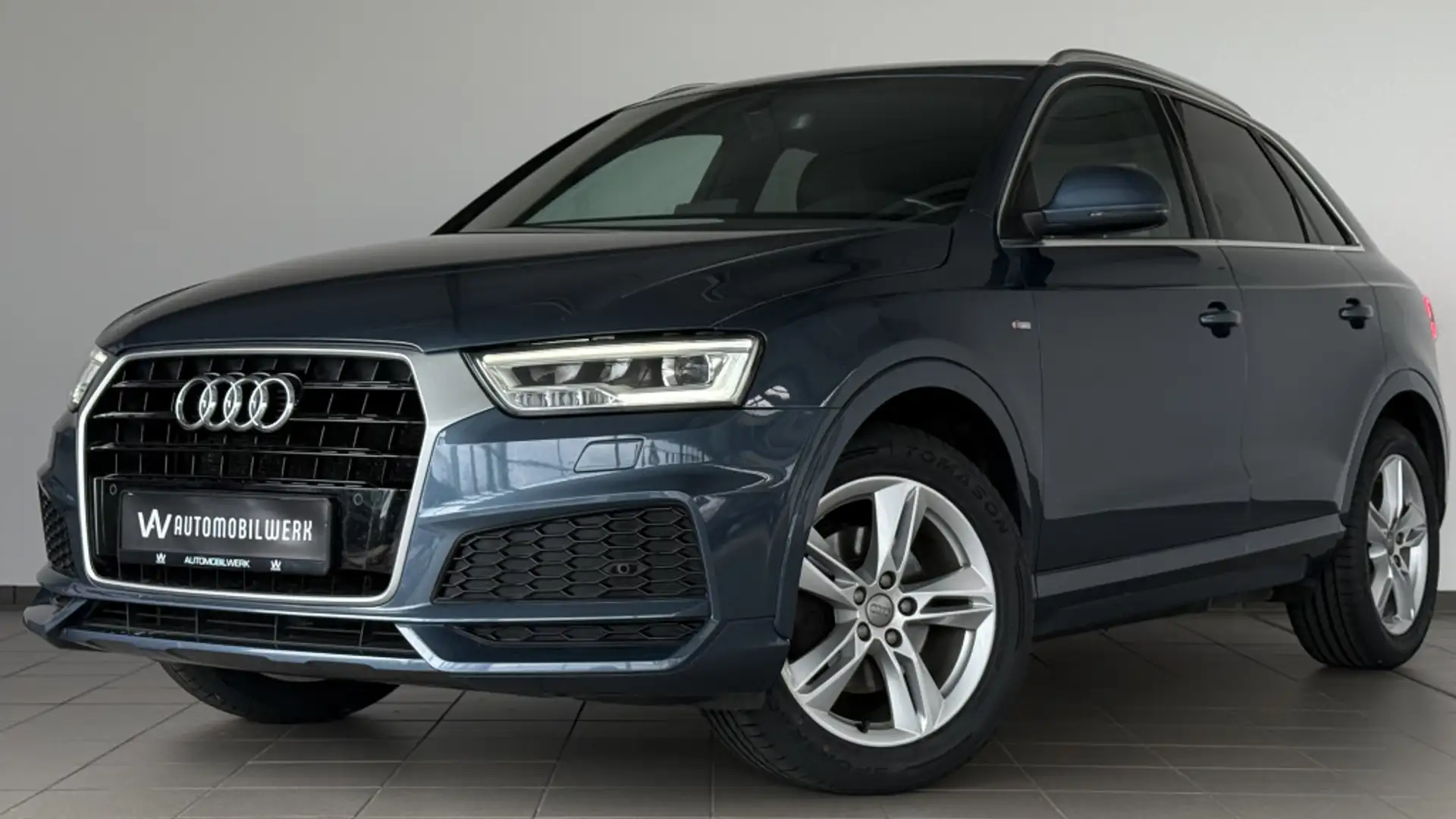 Audi Q3 S LINE |LED |PDC |SZH |NAVI |TEILLEDER |KLIMA Blau - 1