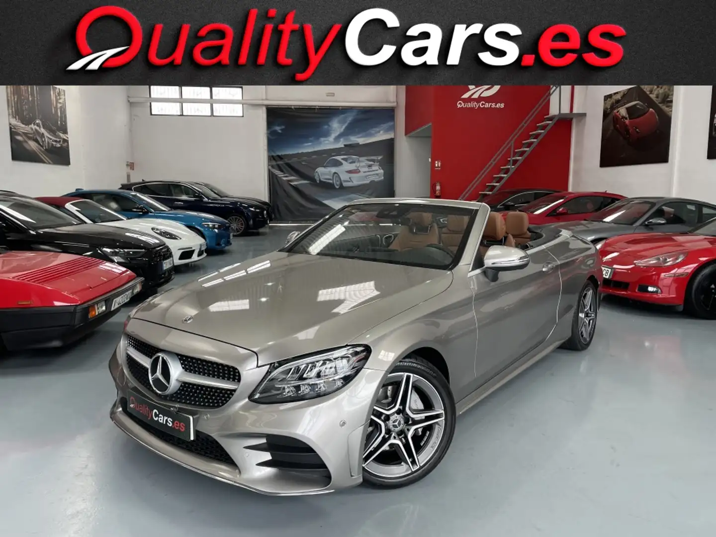 Mercedes-Benz C 220 Cabrio 220d 9G-Tronic Beige - 1