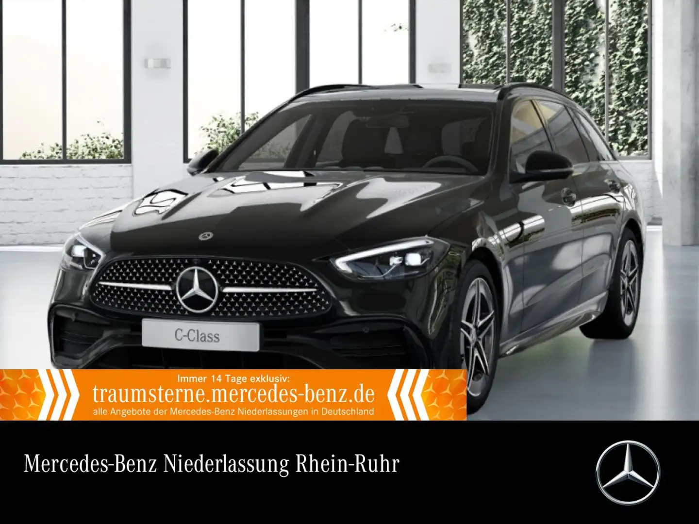 Mercedes-Benz C 300 e T AMG+NIGHT+PANO+360+LED+TOTW+KEYLESS+9G Schwarz - 1