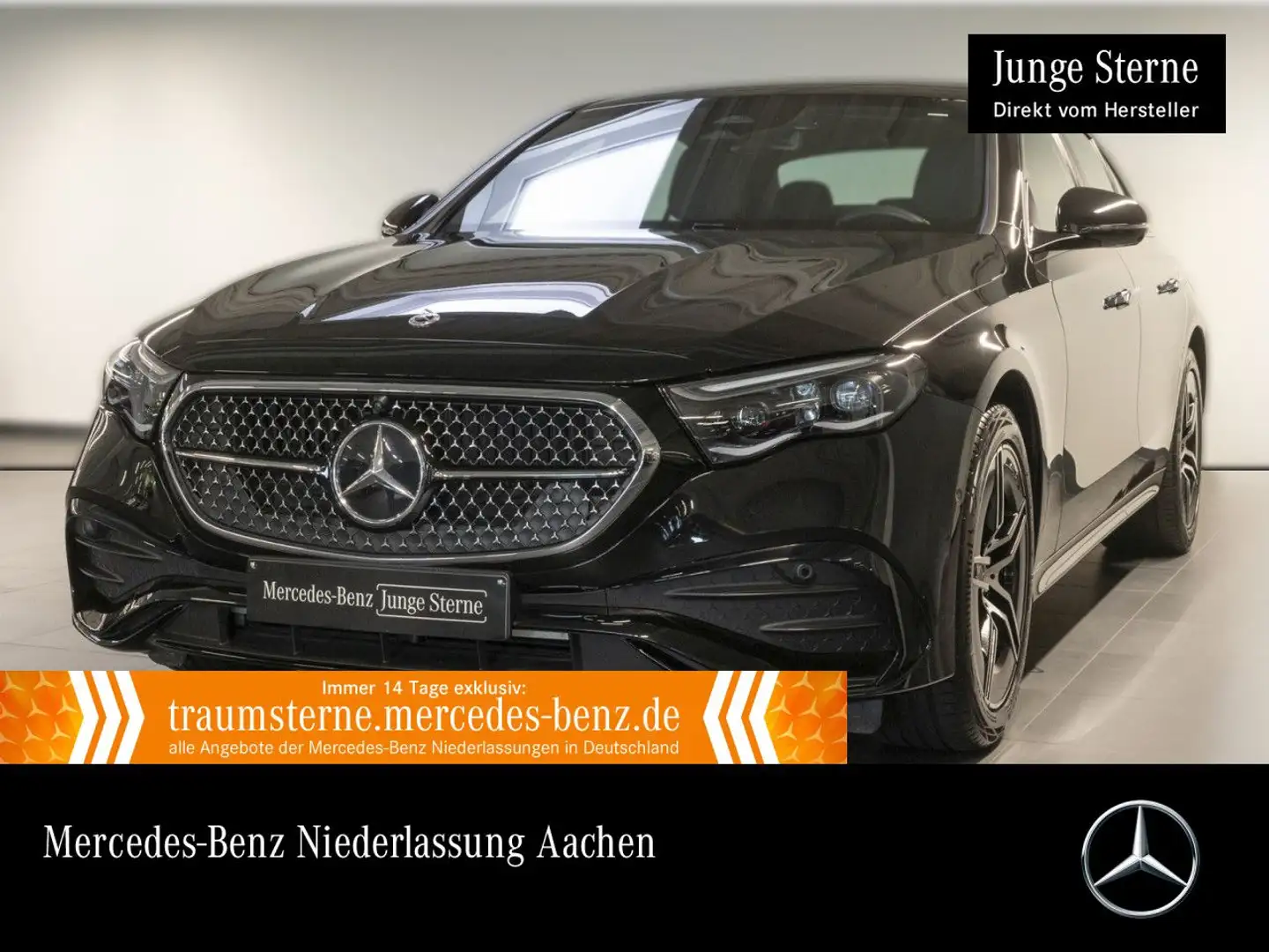 Mercedes-Benz E 300 de Hybrid AMG 360° Burmester Distr. Night 9G Noir - 1