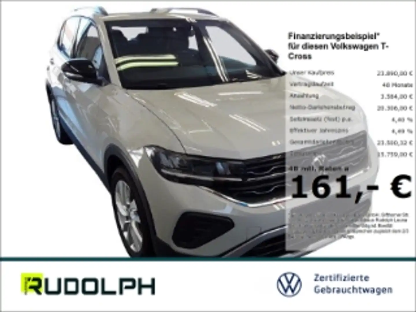 Volkswagen T-Cross Goal 1.0 TSI 5-Gang LED Navi SHZ ACC Fernlichtass. Grau - 1
