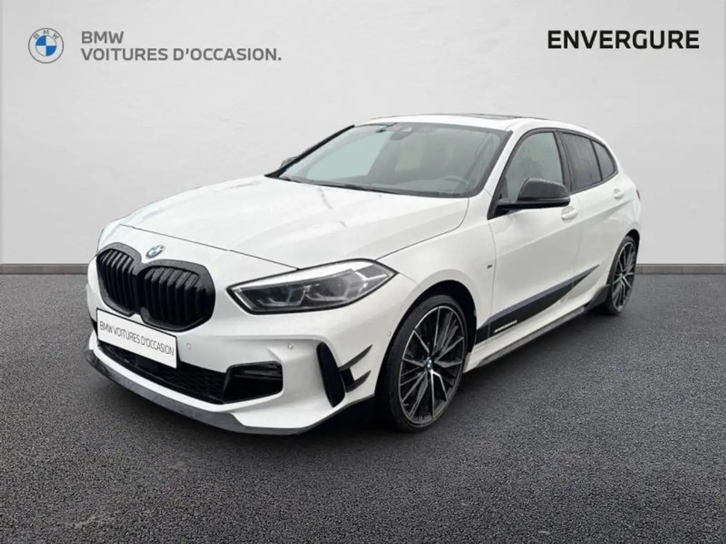 BMW 120 120dA xDrive 190ch M Sport Blanc - 1