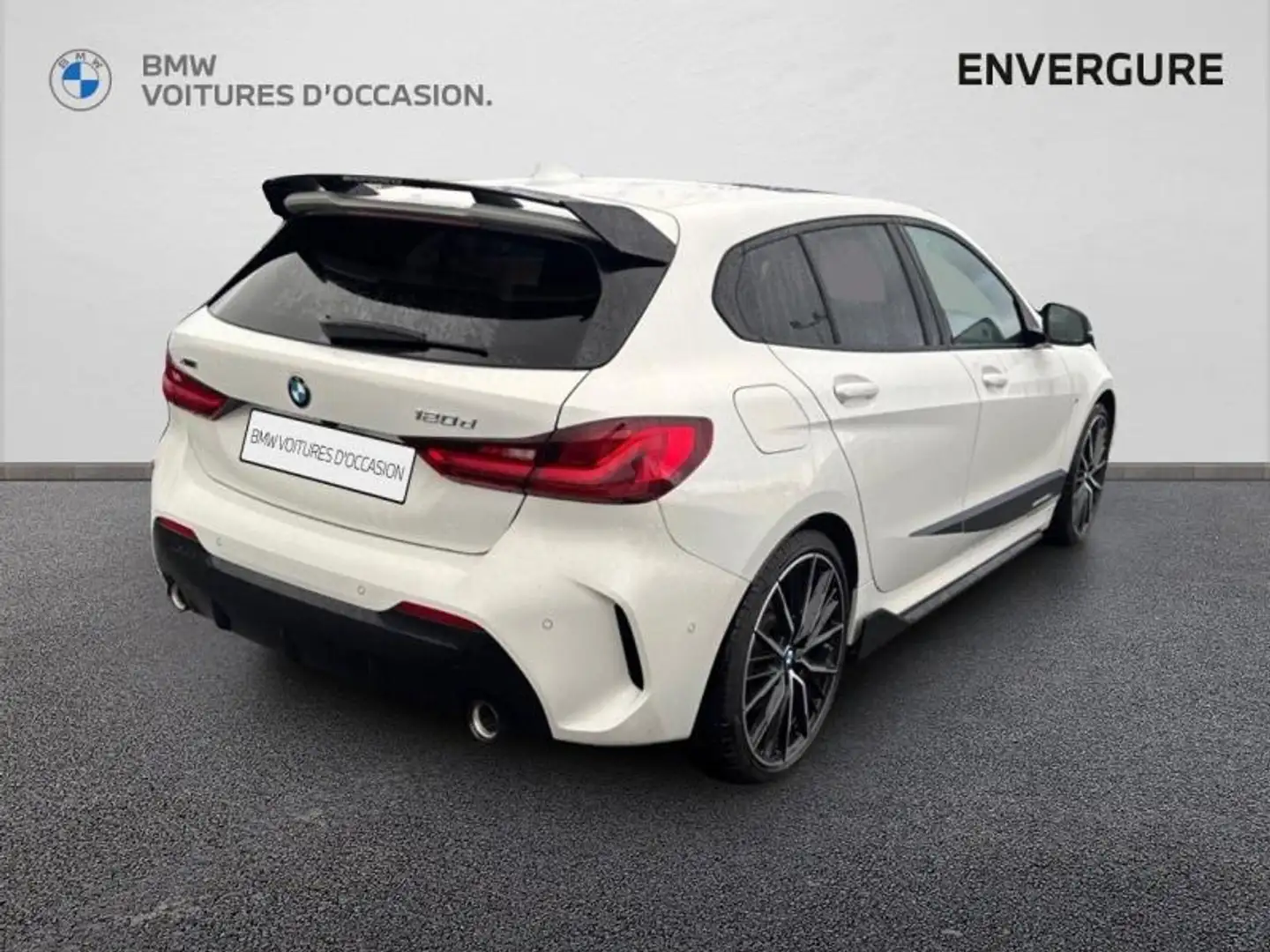 BMW 120 120dA xDrive 190ch M Sport Blanc - 2