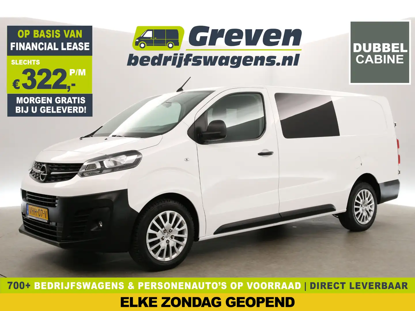 Opel Vivaro 2.0 CDTI L3H1 | Dubbele Cabine | 6 Persoons | Airc Wit - 1