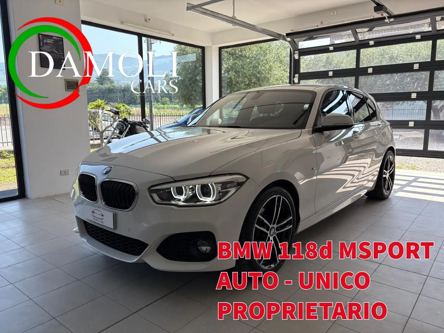 BMW 118 118d Msport 5p auto Bianco - 1