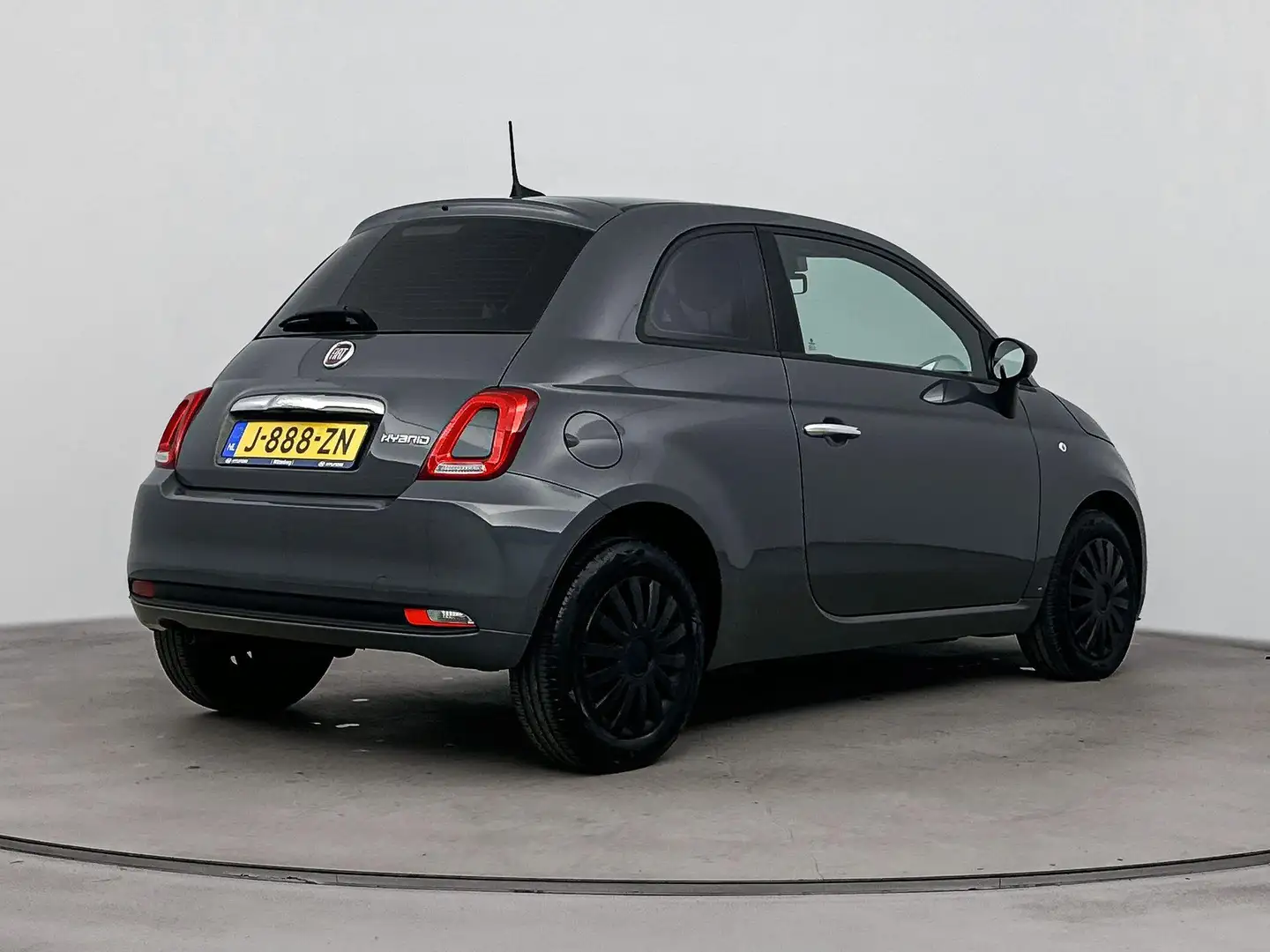 Fiat 500 1.0 HYBRID CLUB | AIRCO | ELEKTRISCHE RAMEN | CENT Gris - 2