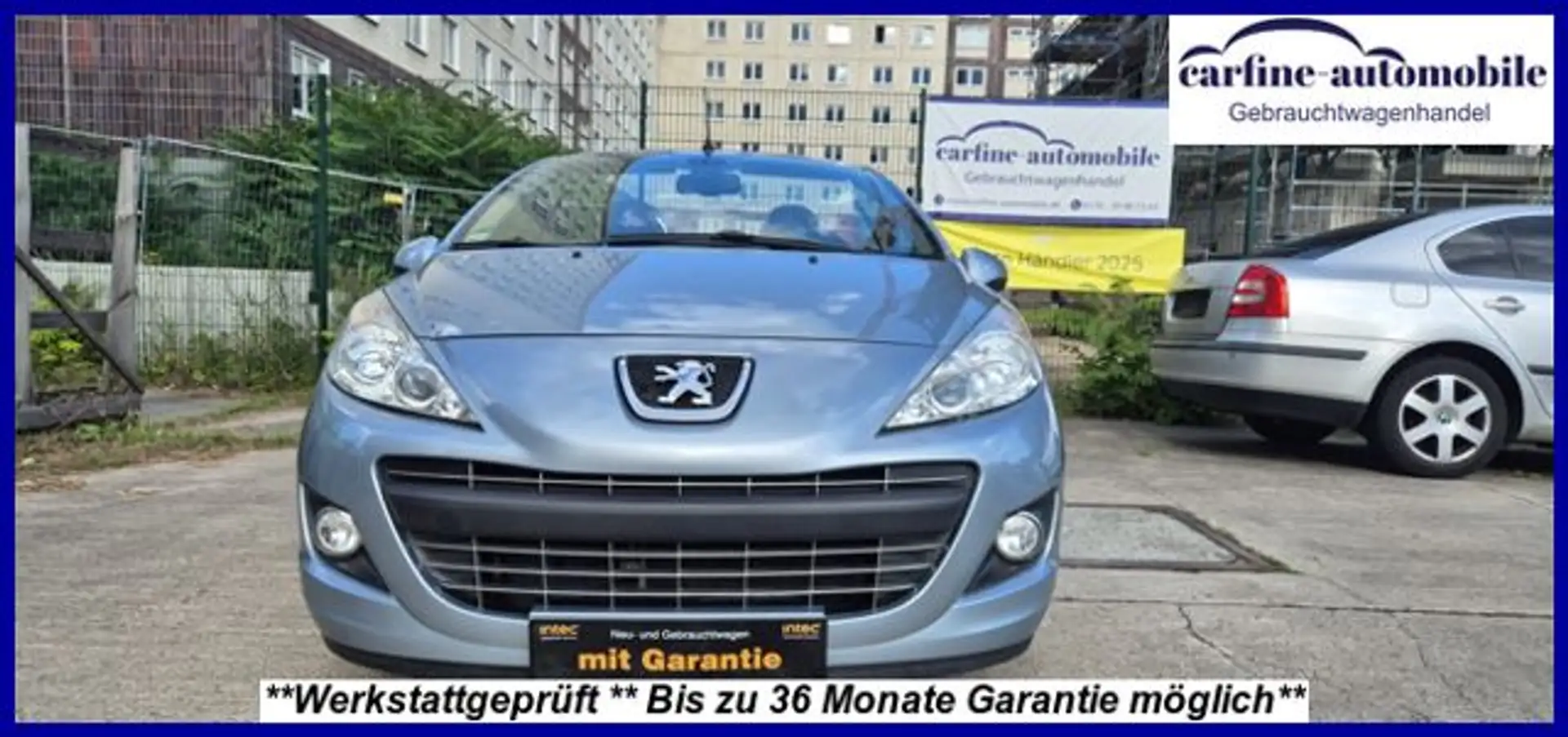Peugeot 207 CC Platin. Leder Shz PDC Alu HU:NEU+GARANTIE Blau - 2