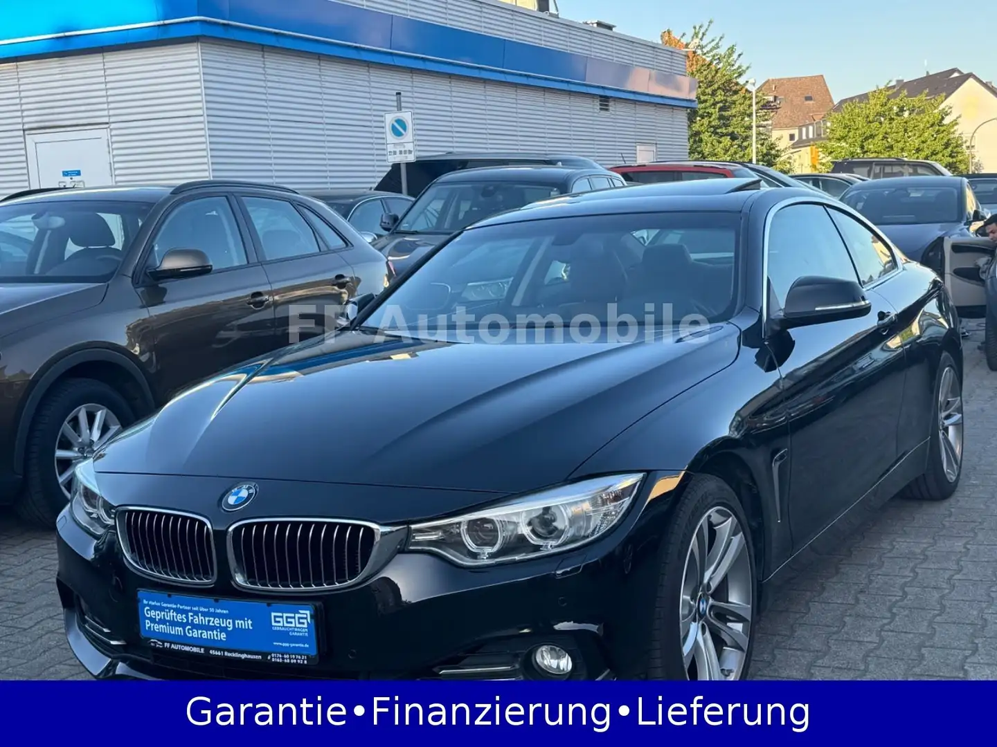 BMW 420 i xDrive Coupe Luxury SHZ Schiebedach 2.Hand Zwart - 1