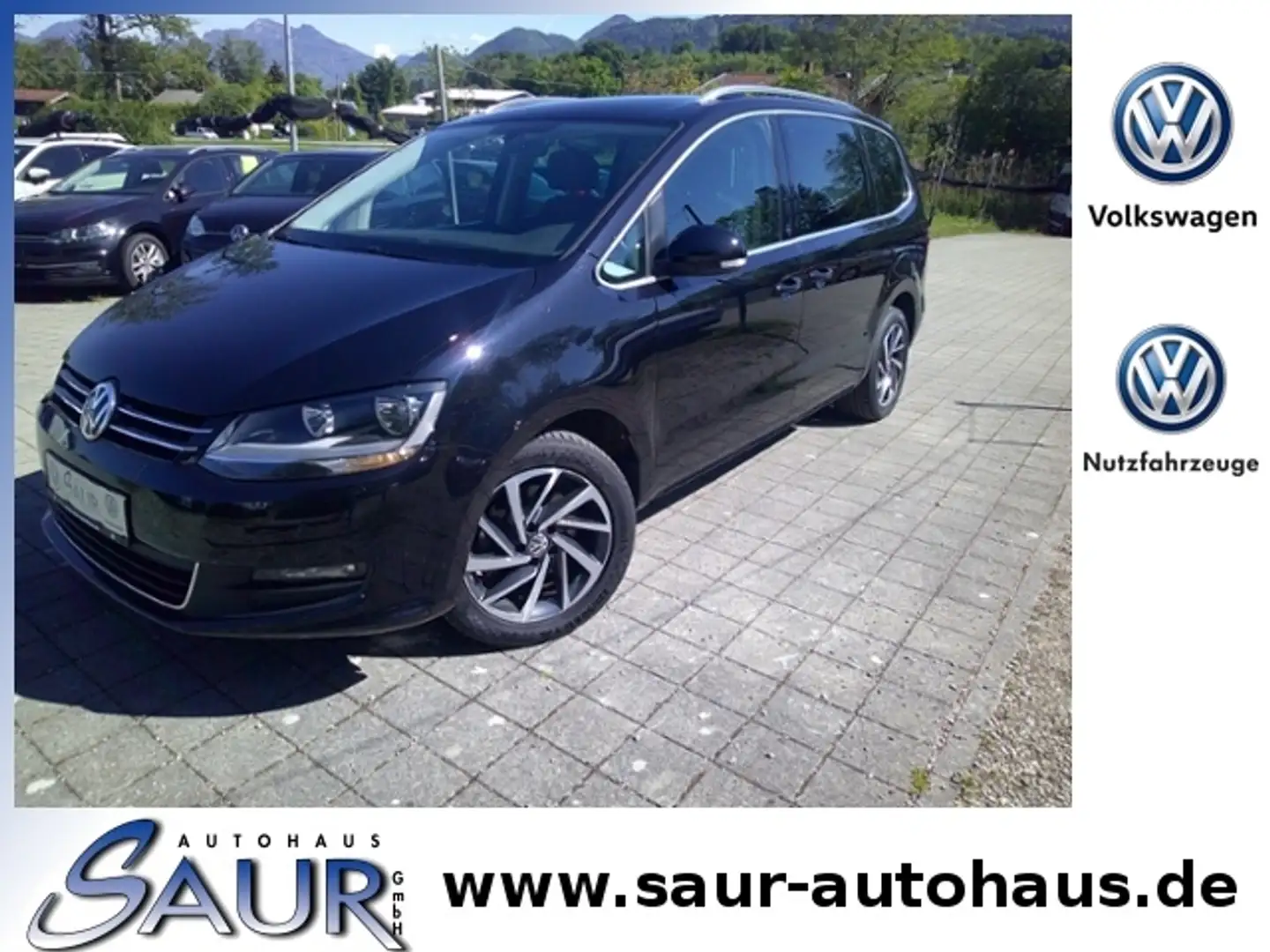 Volkswagen Sharan 1.4 TSI Sound BMT*Navi*PDC*SHZ*el. Schiebetüren K Schwarz - 1