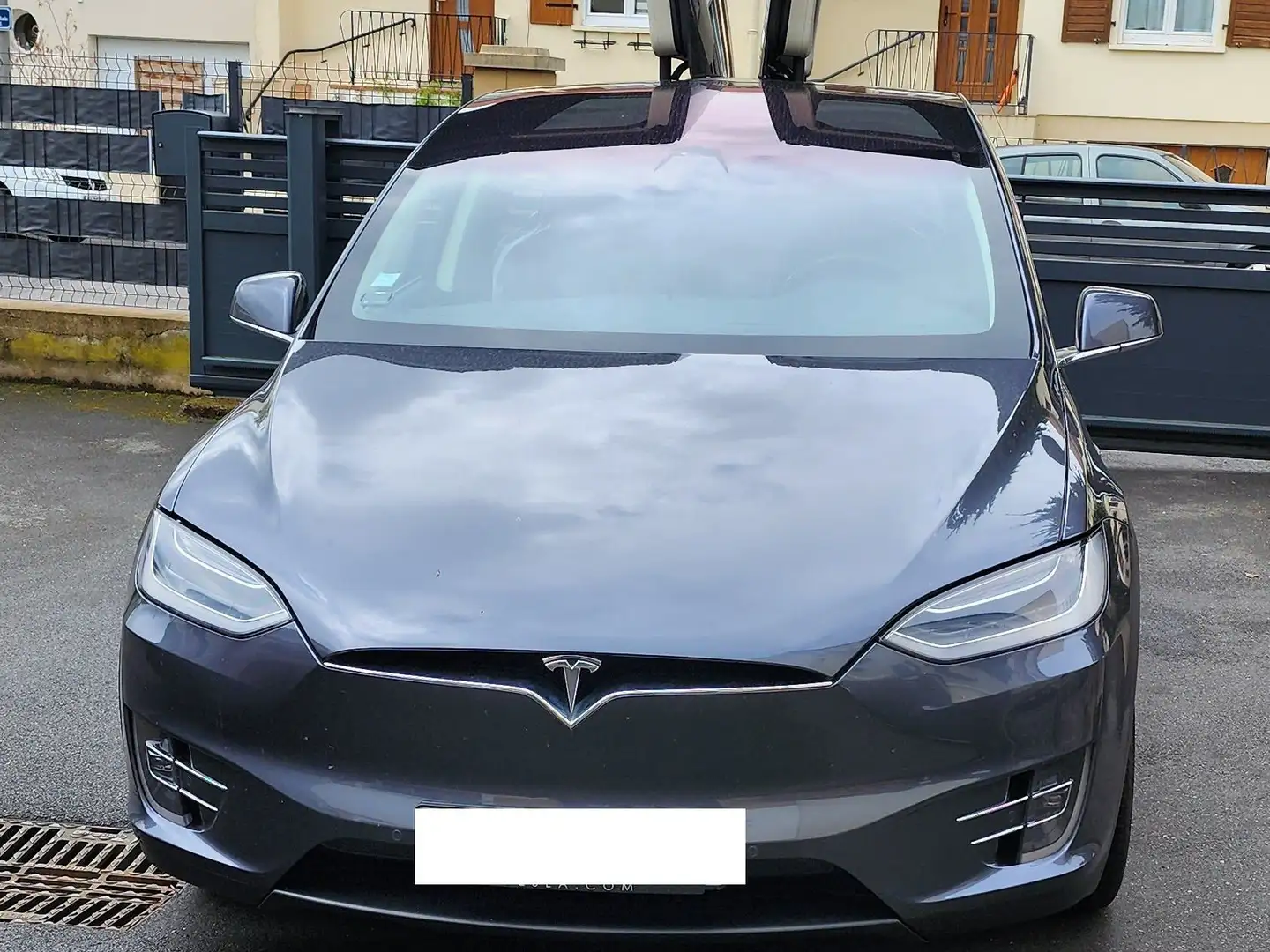 Tesla Model X MODEL X 100D LONG RANGE 7pl EAP 4WD Gris - 2