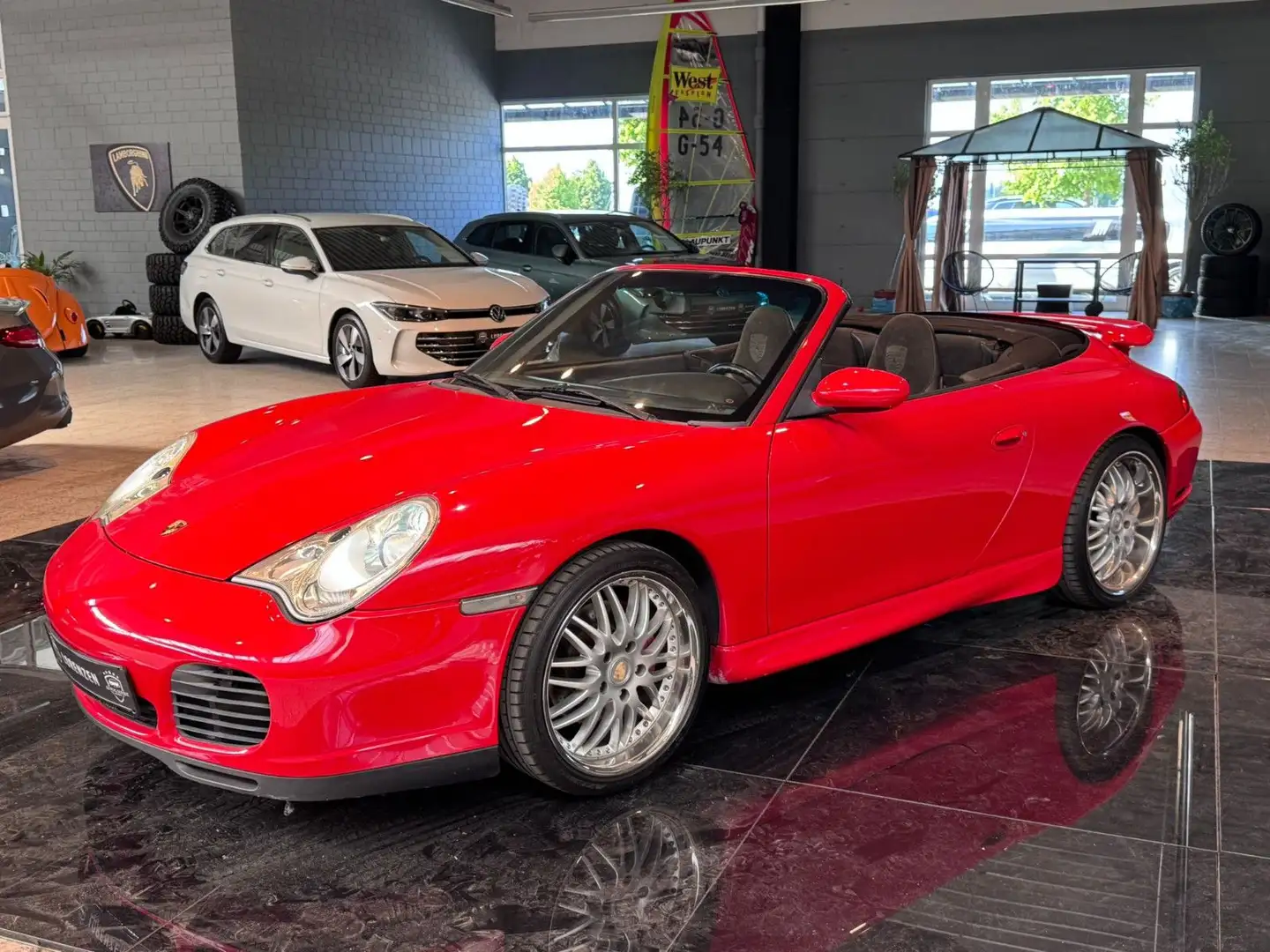 Porsche 996 911 Carrera Cab. Interior neu Bose 19 Zoll Rot - 1