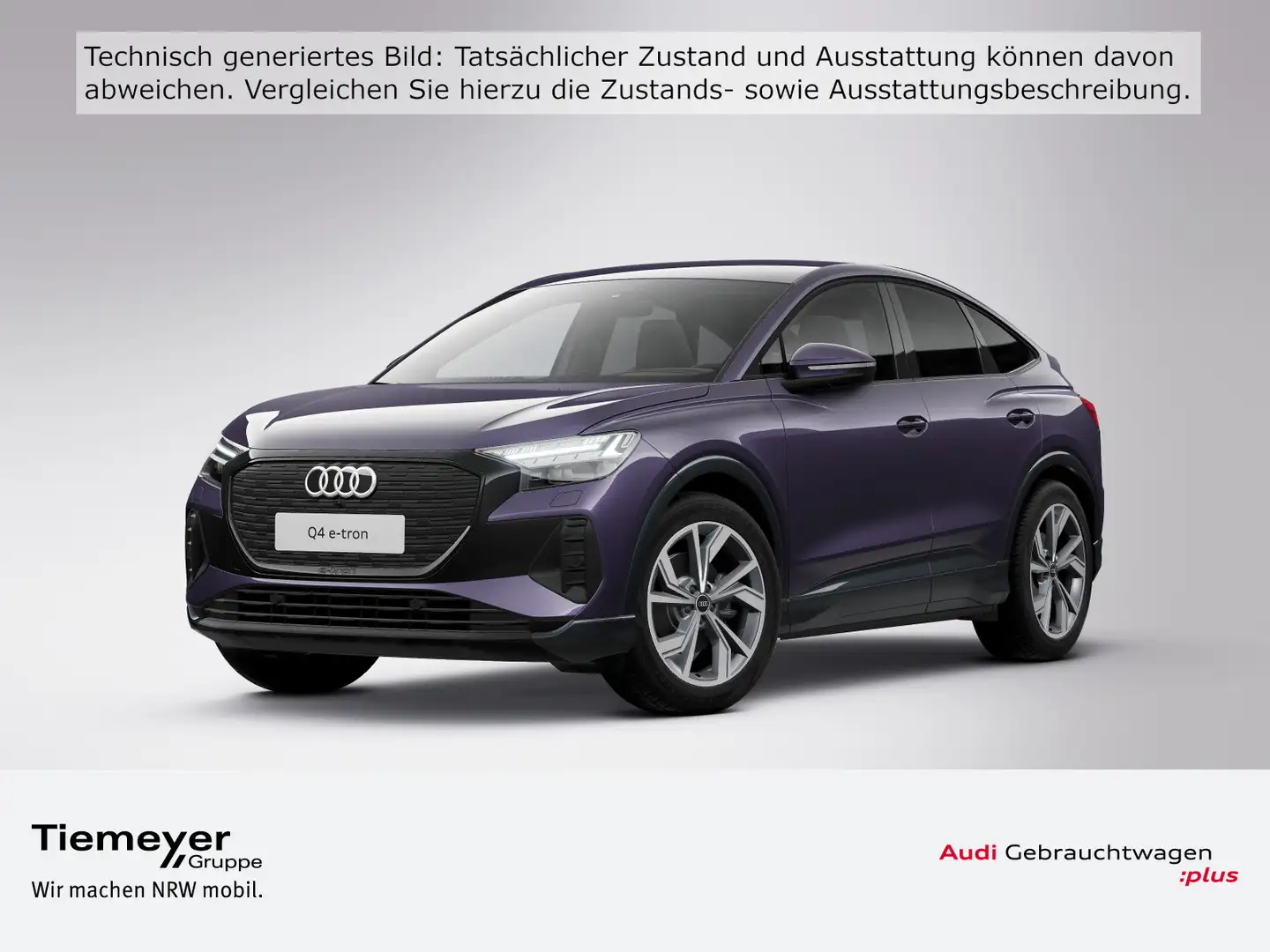 Audi Q4 e-tron Sportback 35 S LINE LM20 KAMERA HuD MA Violett - 1