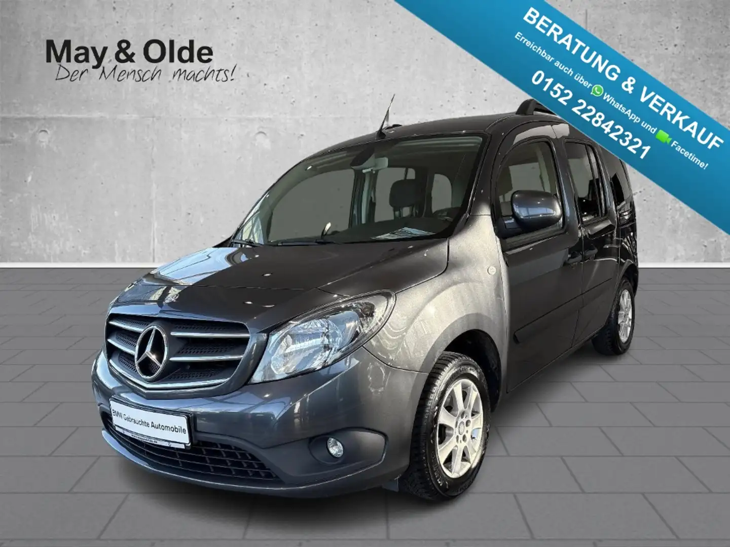 Mercedes-Benz Citan Navi SHZ Temp PDC Berganfahrass. Regensensor Alu K Grau - 1