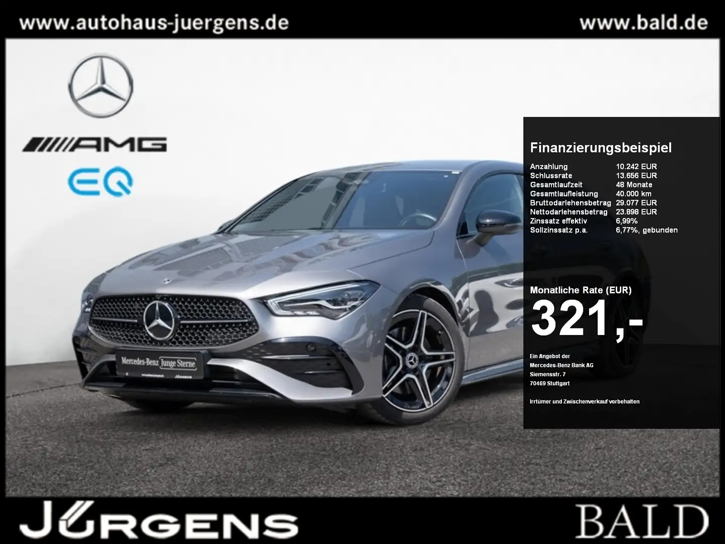 Mercedes-Benz CLA 220 d SB AMG-Sport/LED/Cam/Night/Distr/18' Grau - 1