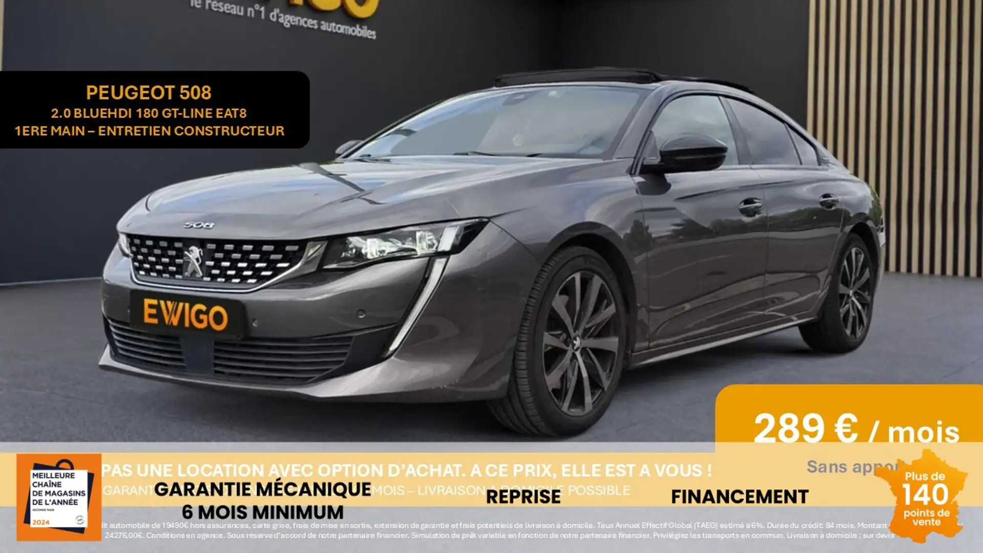 Peugeot 508 GT LINE BLUEHDI 180 S&S EAT8 / 1ère Main / Entreti - 1