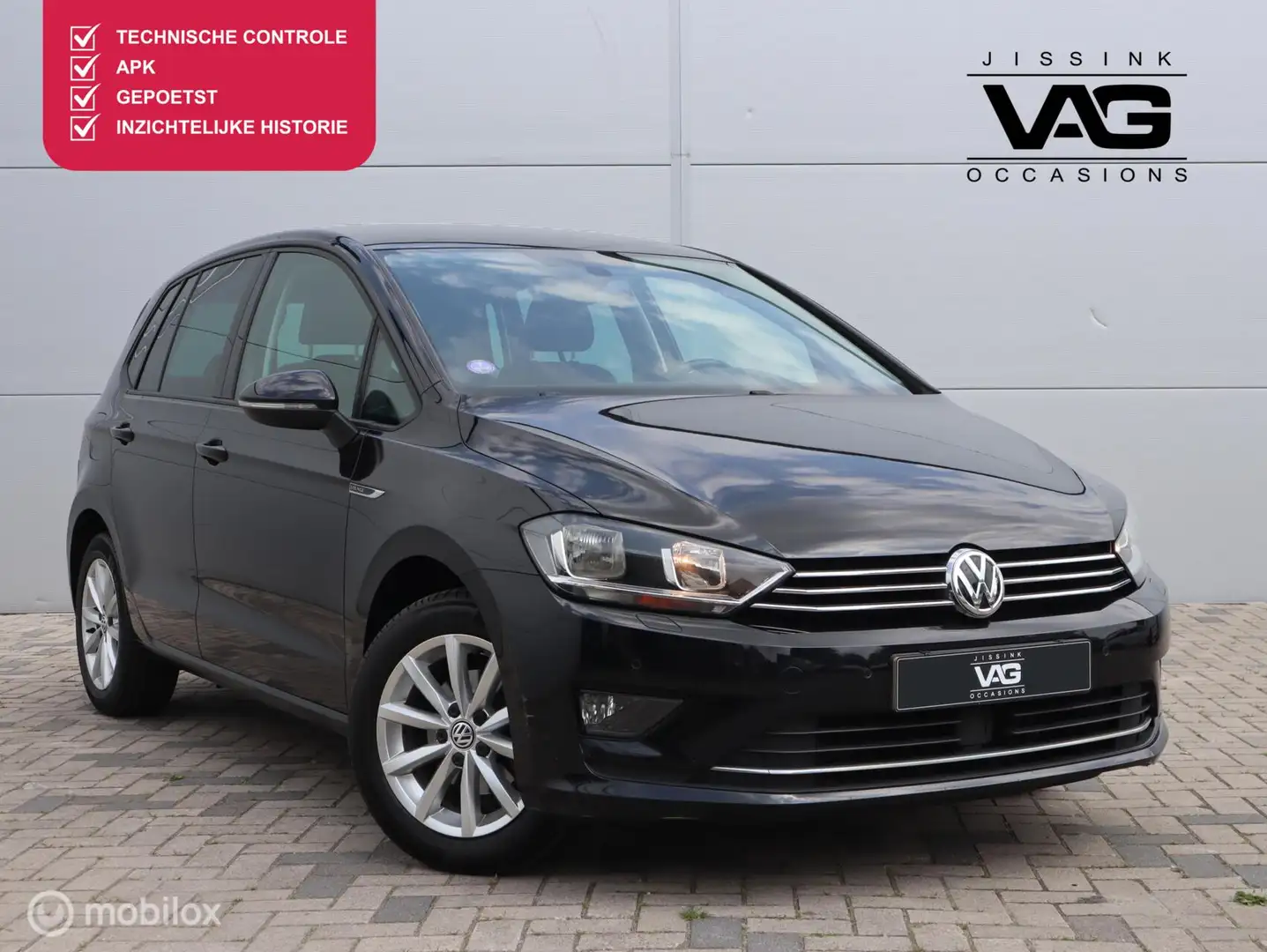 Volkswagen Golf Sportsvan 1.2 TSI Lounge PDC Navi Cruise Stoelverwarming Zwart - 1