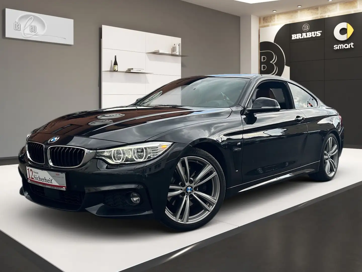 BMW 430 d M Sport Schiebedach ACC HuD H&K LED Leder Schwarz - 1
