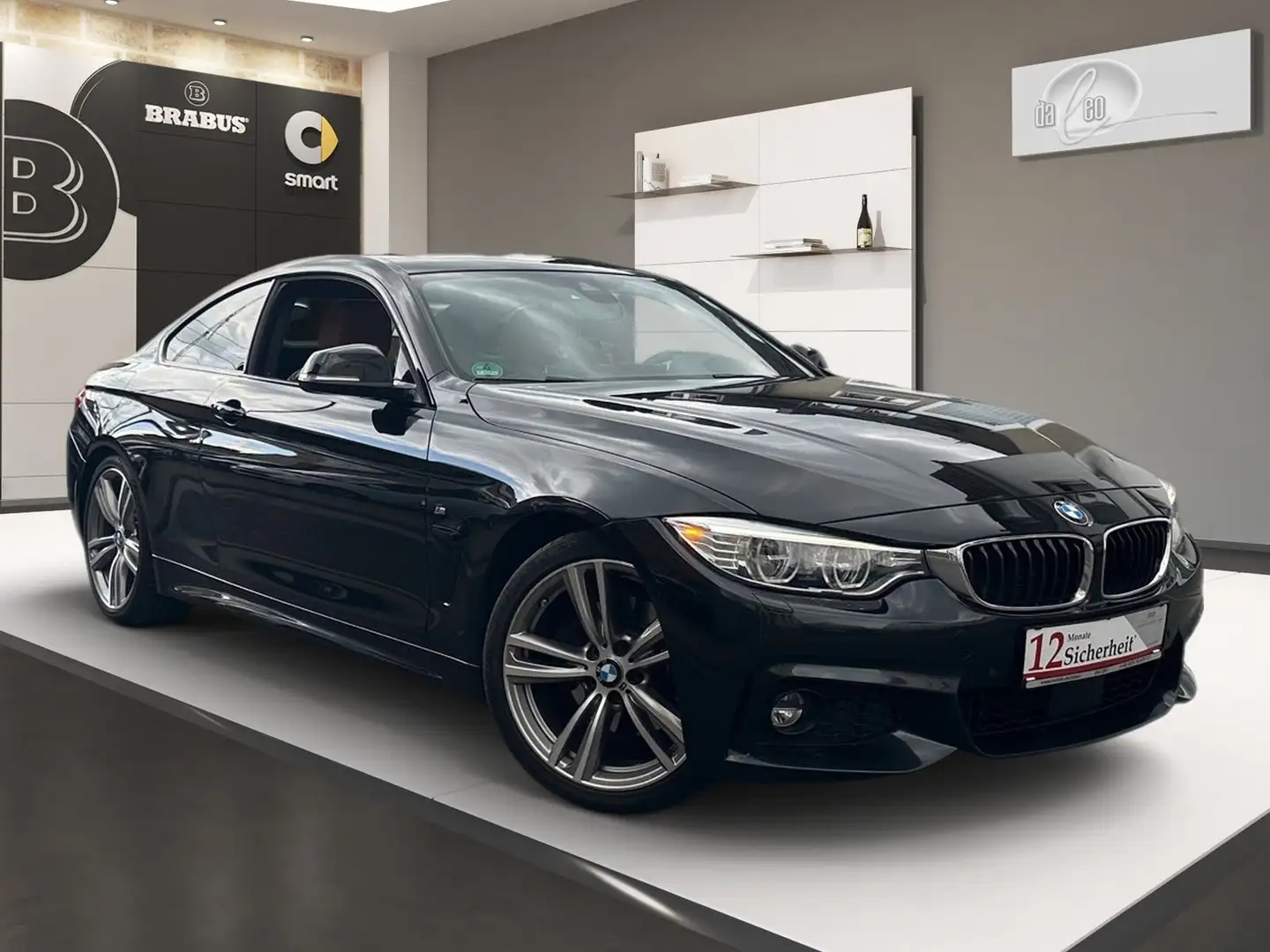 BMW 430 d M Sport Schiebedach ACC HuD H&K LED Leder Schwarz - 2