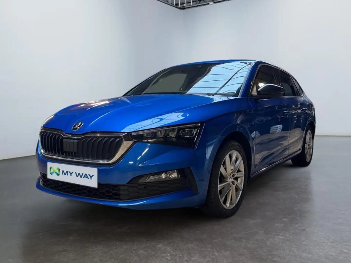 Skoda Scala *Boite auto*Carplay*Clim auto*APS AR Bleu - 1