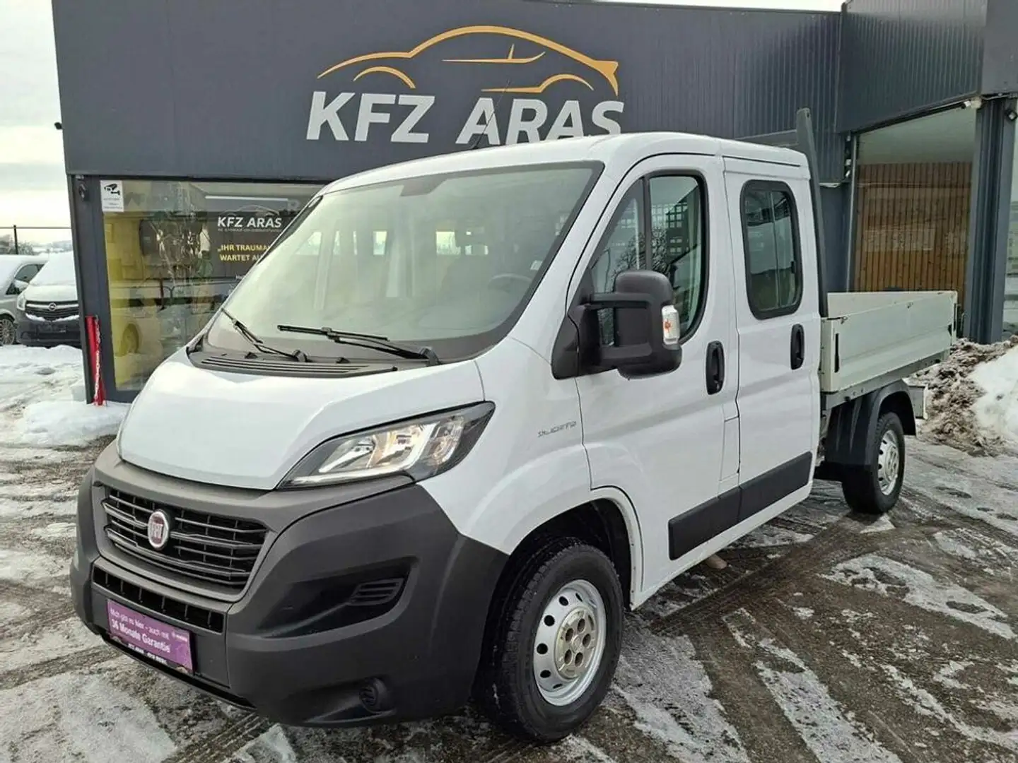 Fiat Ducato L2 Pritsche 7-SITZER, MWST. AUSWEISBAR Weiß - 1