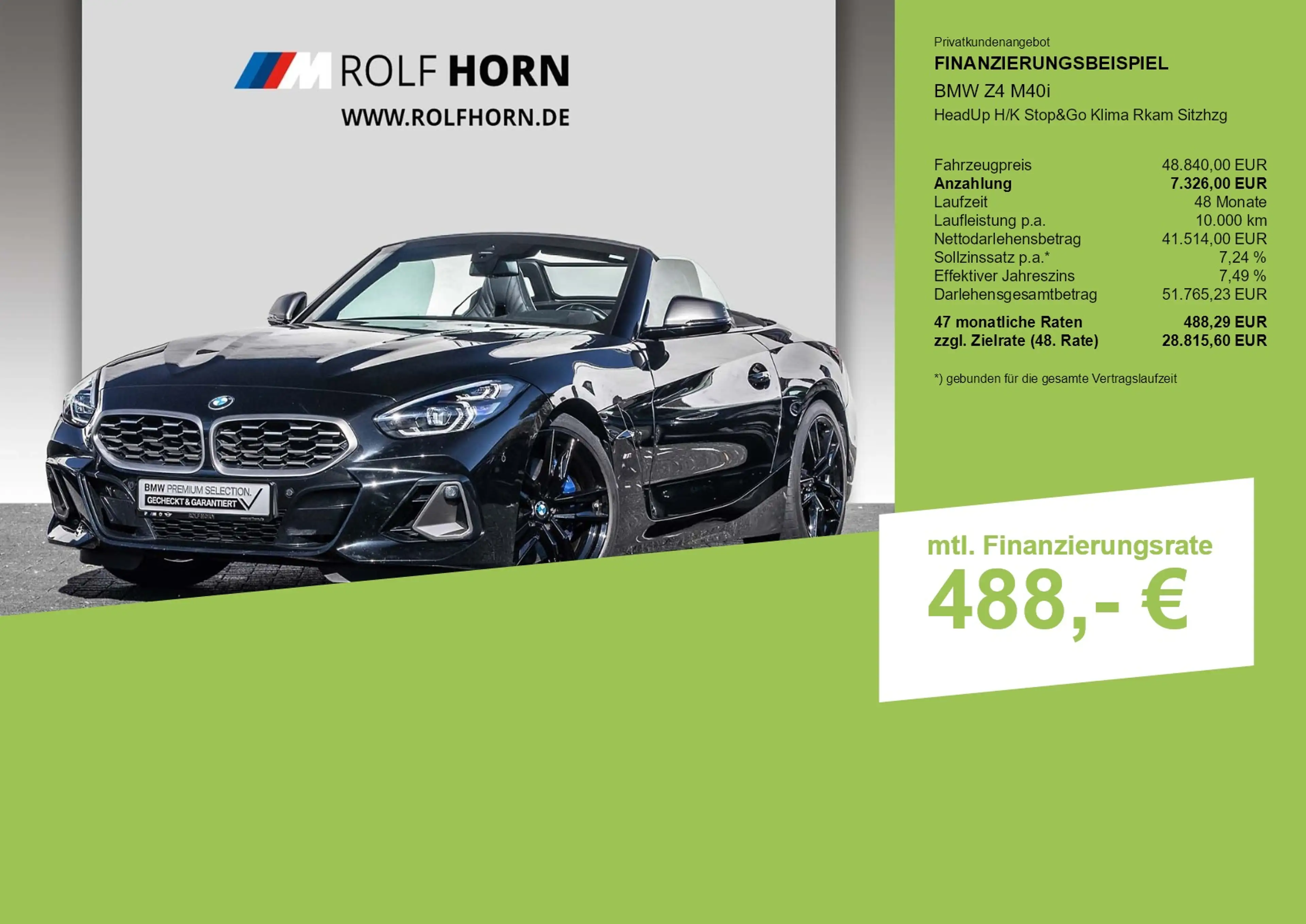 BMW Z4 M40i HeadUp H/K Stop&Go Klima Rkam Sitzhzg — photo 3