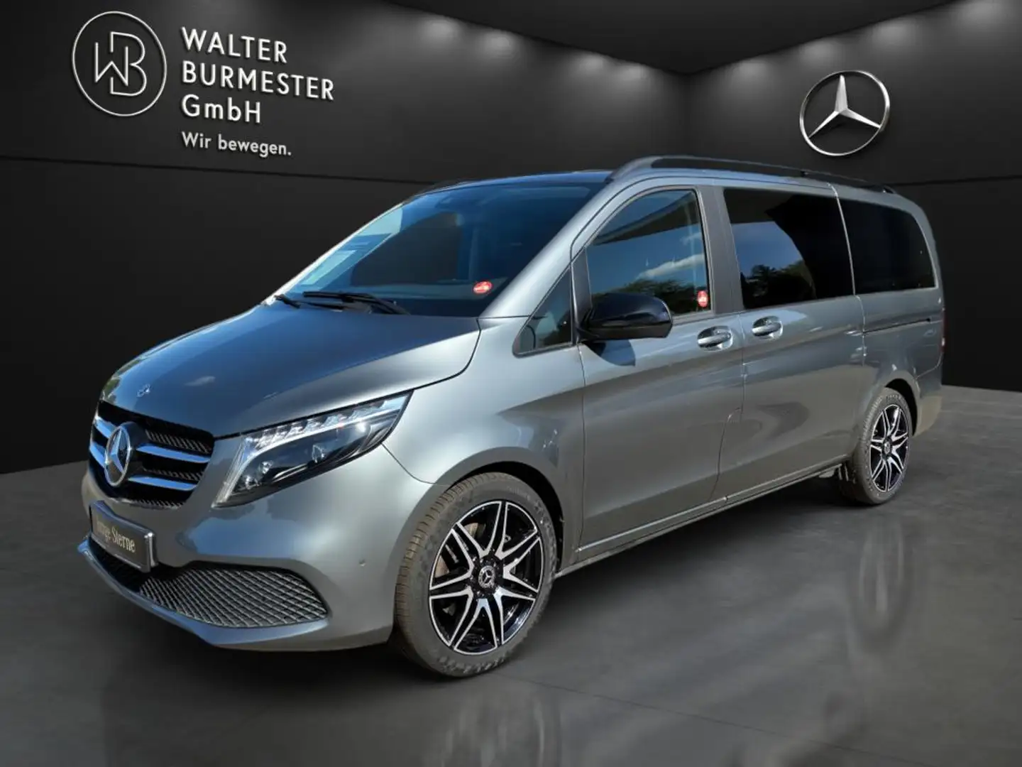 Mercedes-Benz V 300 d EDITION Lang +AMG+Night+KAMERA+NAVI+AUT Grau - 2