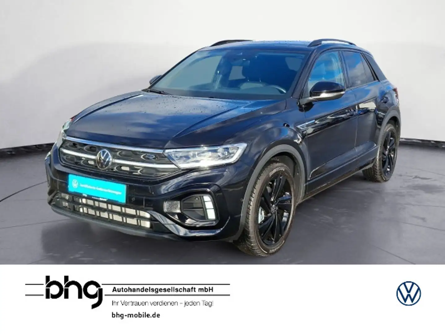 Volkswagen T-Roc 1.5 TSI DSG R-Line AHK Keyless Matrix Navi Schwarz - 1