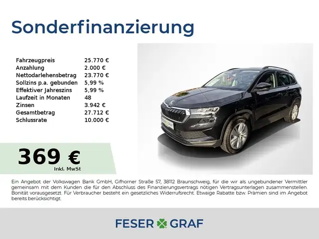 Skoda Karoq Selection 1,5l TSI DSG * LED KLIMA *