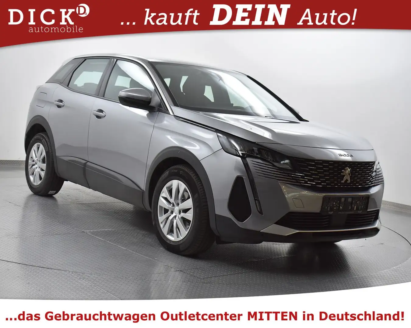 Peugeot 3008 1.2 Aut. Active Pack NAVI+KAM+LED+TEMP+MFL Grau - 1